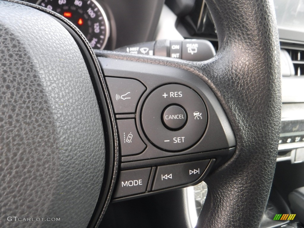 2021 Toyota RAV4 XLE AWD Hybrid Light Gray Steering Wheel Photo #143177617