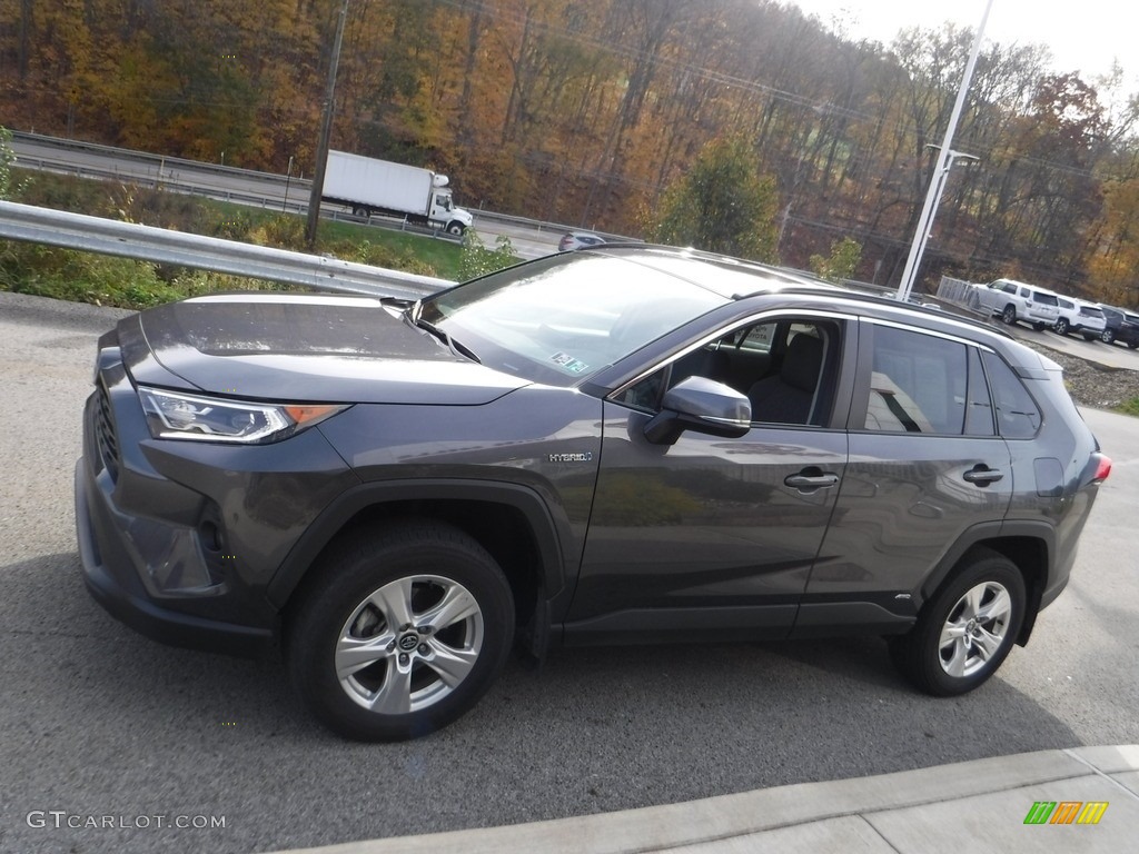 Magnetic Gray Metallic 2021 Toyota RAV4 XLE AWD Hybrid Exterior Photo #143177741