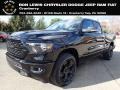 2022 Diamond Black Crystal Pearl Ram 1500 Big Horn Night Edition Quad Cab 4x4  photo #1