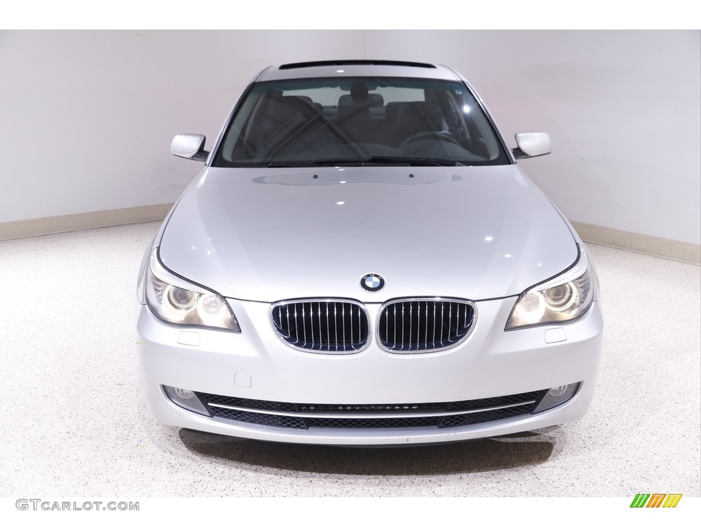 2008 5 Series 528i Sedan - Titanium Silver Metallic / Black Dakota Leather photo #2