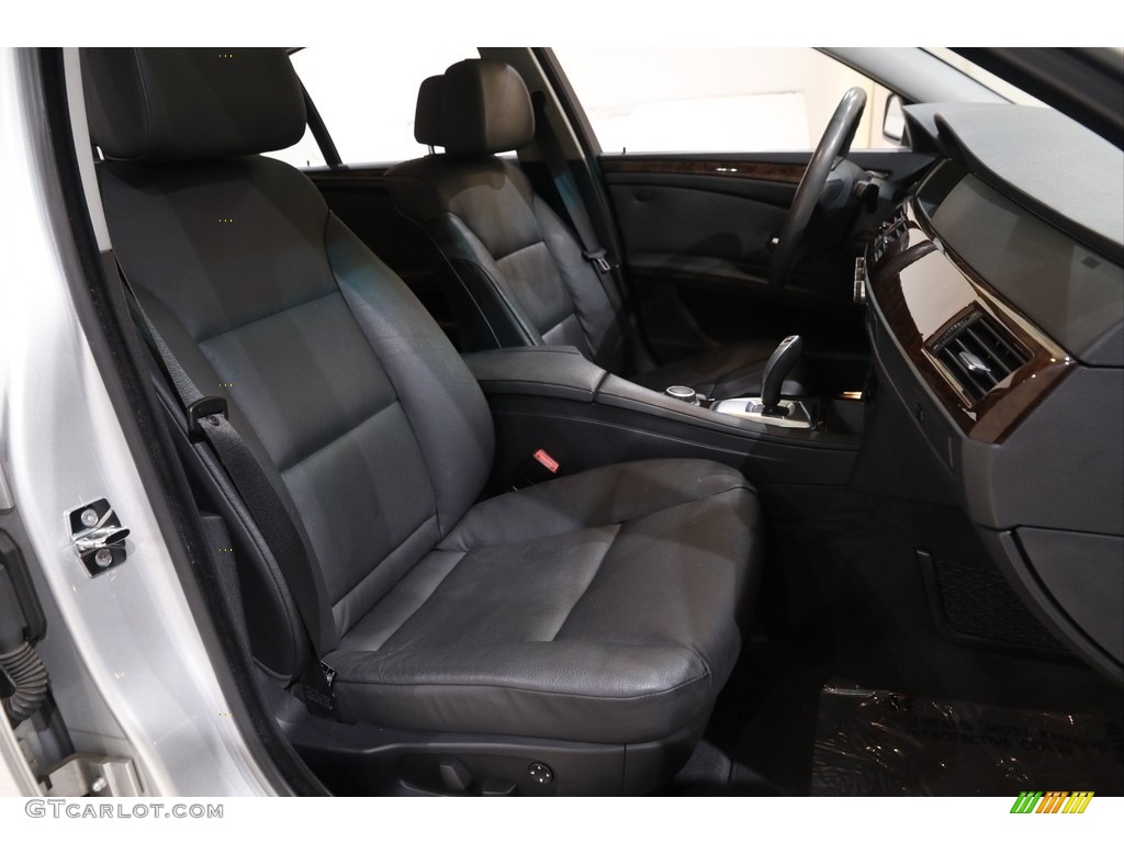 2008 5 Series 528i Sedan - Titanium Silver Metallic / Black Dakota Leather photo #14