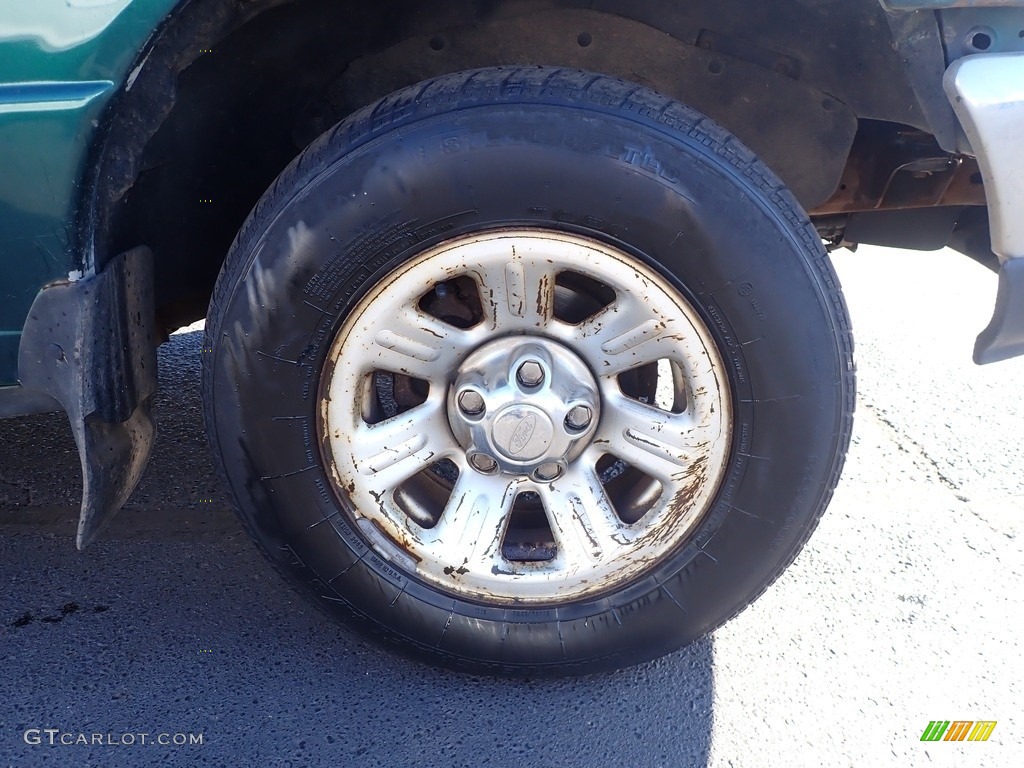 2000 Ranger XLT Regular Cab - Amazon Green Metallic / Medium Prairie Tan photo #13