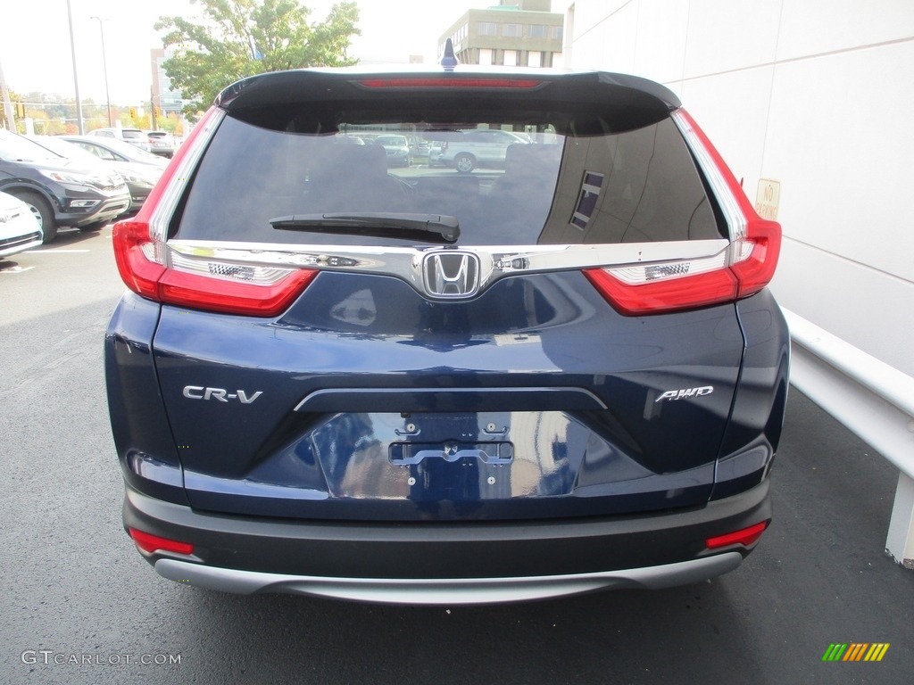 2019 CR-V EX AWD - Obsidian Blue Pearl / Gray photo #4