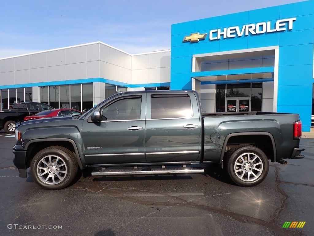 Dark Slate Metallic 2017 GMC Sierra 1500 Denali Crew Cab 4WD Exterior Photo #143179724