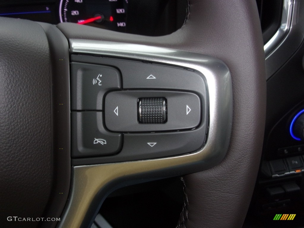 2022 Chevrolet Silverado 1500 Limited LTZ Crew Cab 4x4 Gideon/­Very Dark Atmosphere Steering Wheel Photo #143181946