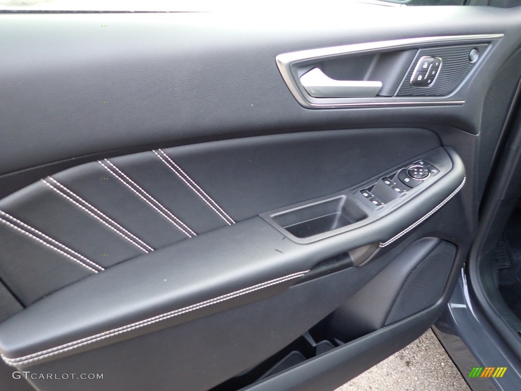 2021 Ford Edge ST AWD Ebony Door Panel Photo #143182597