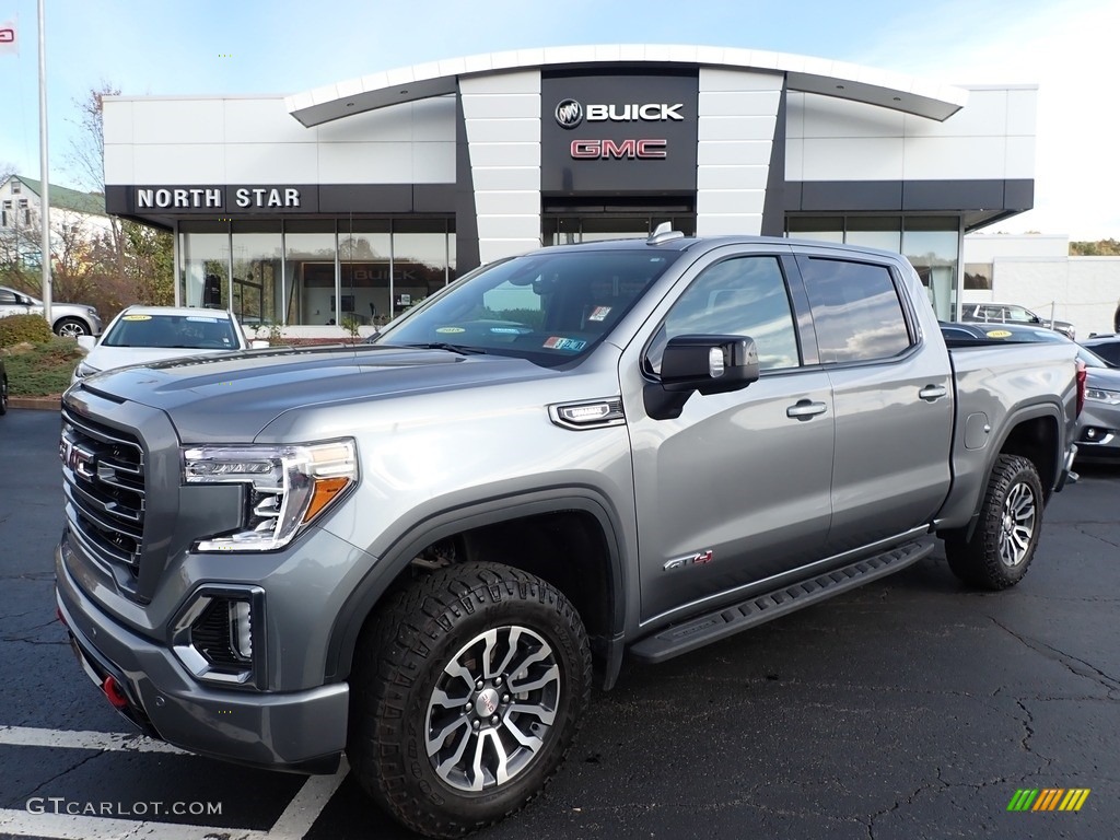 2021 Sierra 1500 AT4 Crew Cab 4WD - Satin Steel Metallic / Jet Black photo #1