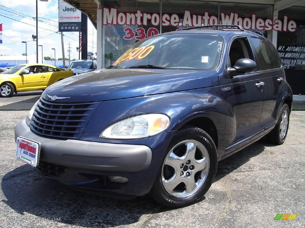 2001 PT Cruiser Limited - Patriot Blue Pearl / Gray photo #1