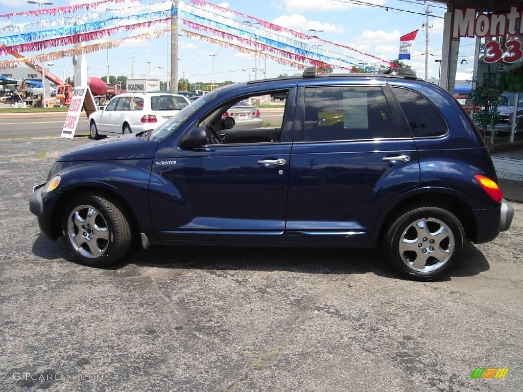 2001 PT Cruiser Limited - Patriot Blue Pearl / Gray photo #2