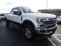 Star White - F350 Super Duty Lariat Crew Cab 4x4 Photo No. 4