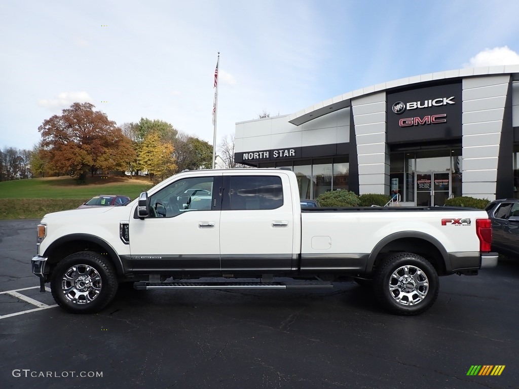 2020 F350 Super Duty Lariat Crew Cab 4x4 - Star White / Black photo #11