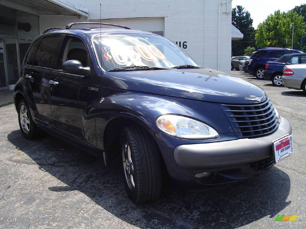 2001 PT Cruiser Limited - Patriot Blue Pearl / Gray photo #7
