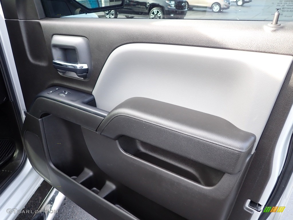 2016 Chevrolet Silverado 1500 WT Double Cab 4x4 Dark Ash/Jet Black Door Panel Photo #143186597