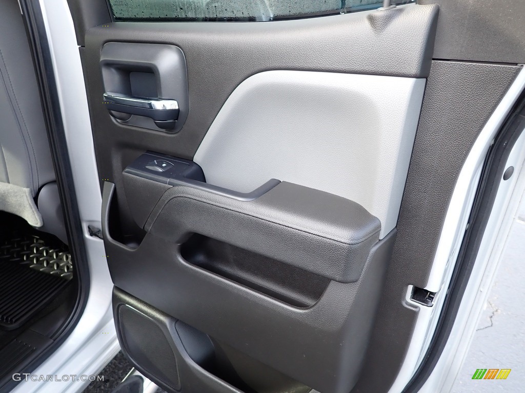 2016 Chevrolet Silverado 1500 WT Double Cab 4x4 Dark Ash/Jet Black Door Panel Photo #143186618