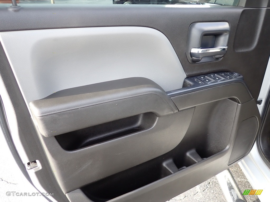 2016 Chevrolet Silverado 1500 WT Double Cab 4x4 Dark Ash/Jet Black Door Panel Photo #143186675