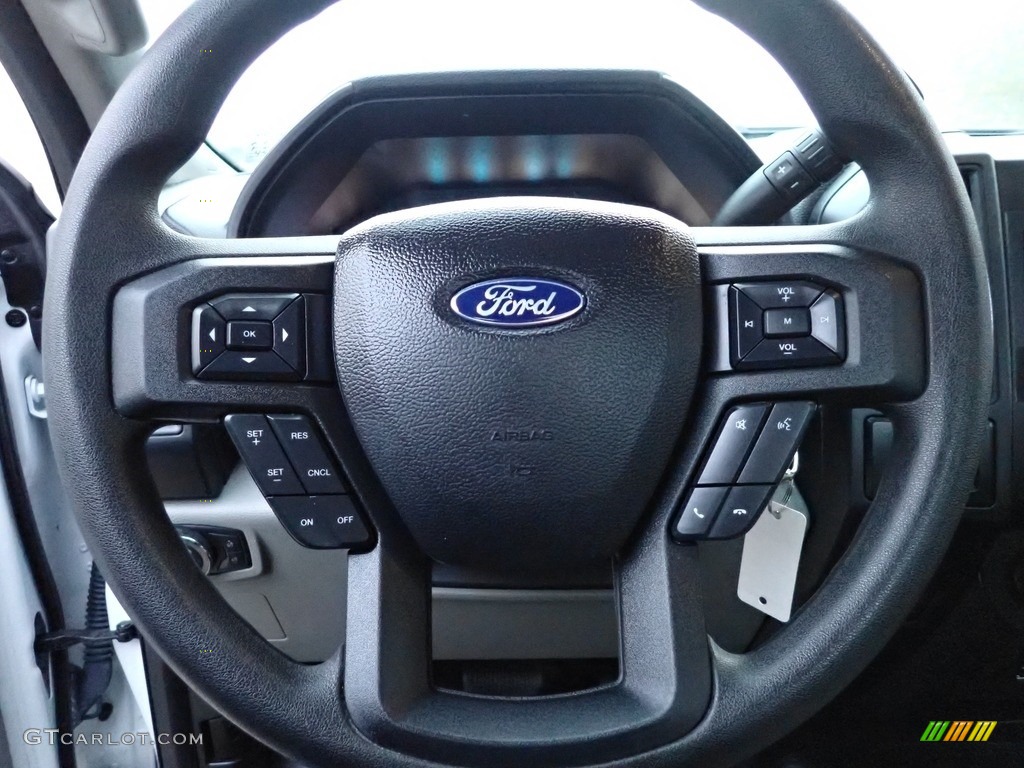 2019 Ford F150 XL Regular Cab 4x4 Earth Gray Steering Wheel Photo #143187005