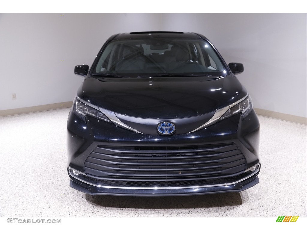 2021 Sienna XLE AWD Hybrid - Midnight Black Metallic / Graphite photo #2