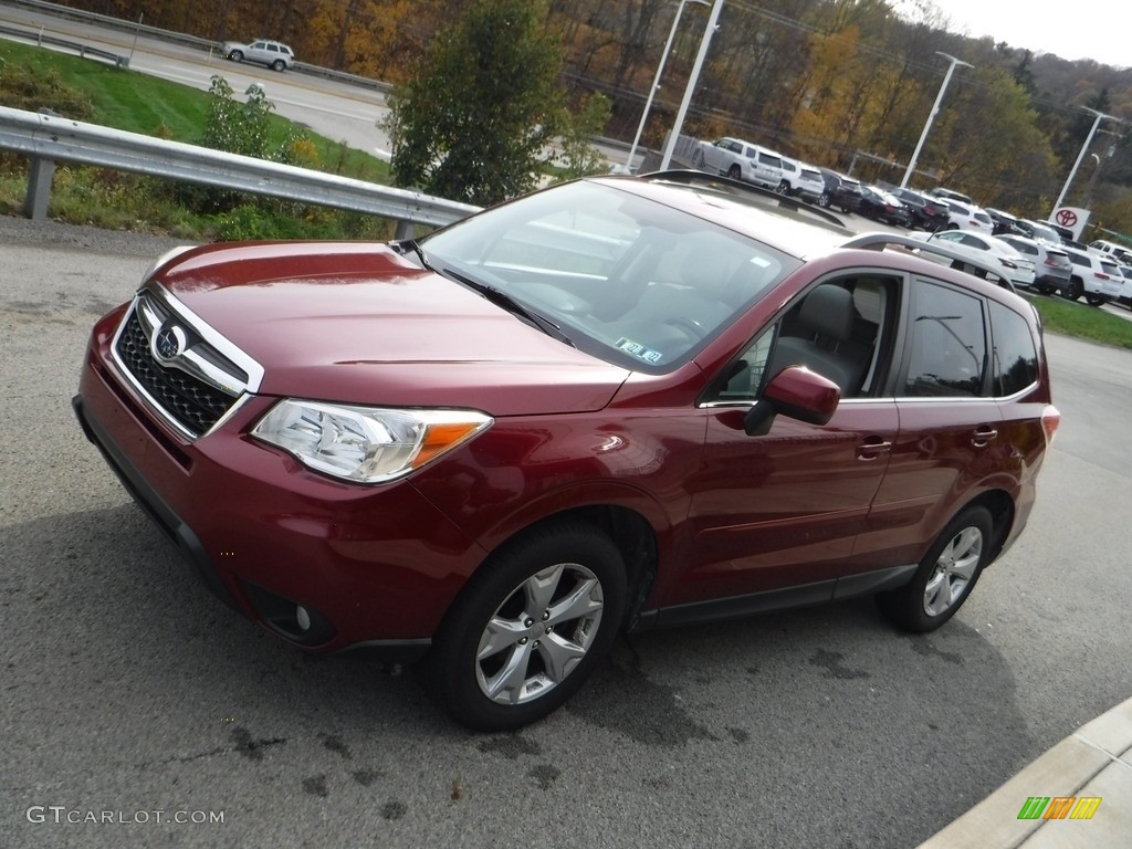 2014 Forester 2.5i Limited - Venetian Red Pearl / Black photo #11