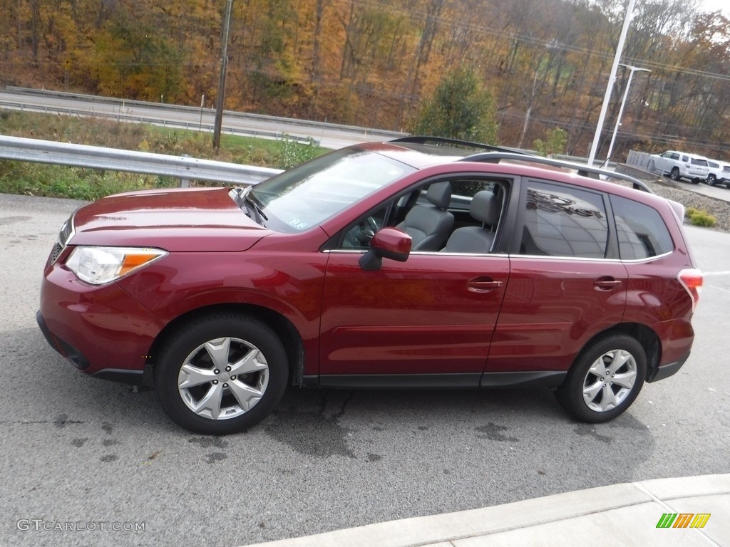 2014 Forester 2.5i Limited - Venetian Red Pearl / Black photo #12