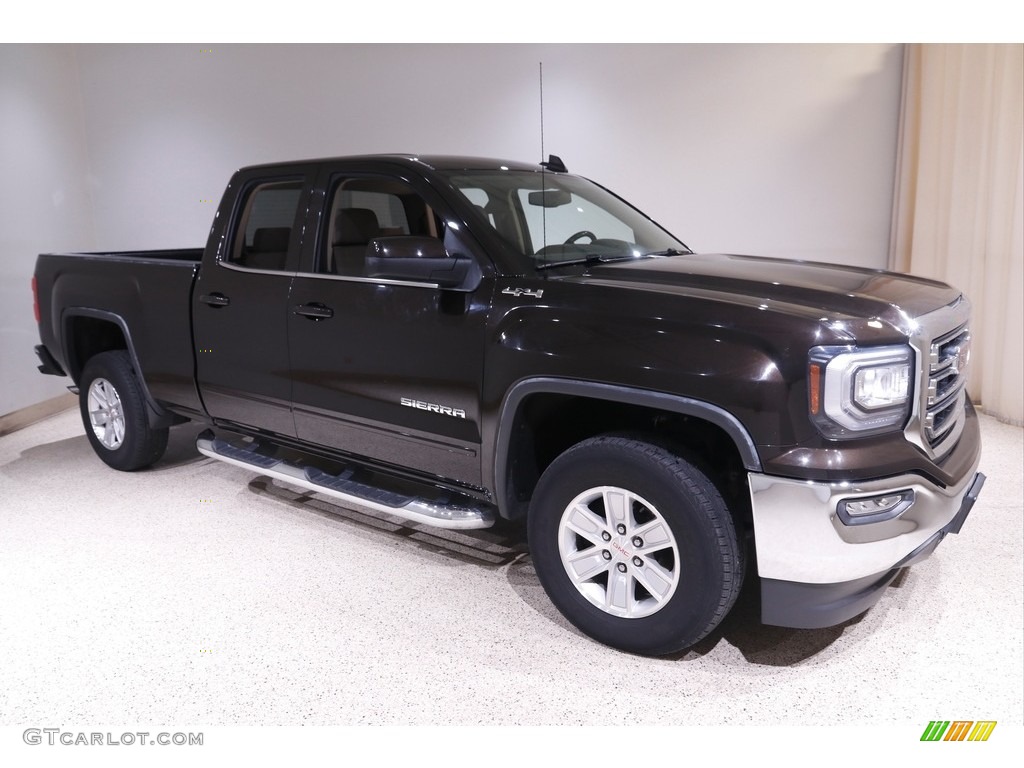 2018 Sierra 1500 SLE Double Cab 4WD - Deep Mahogany Metallic / Cocoa/­Dune photo #1