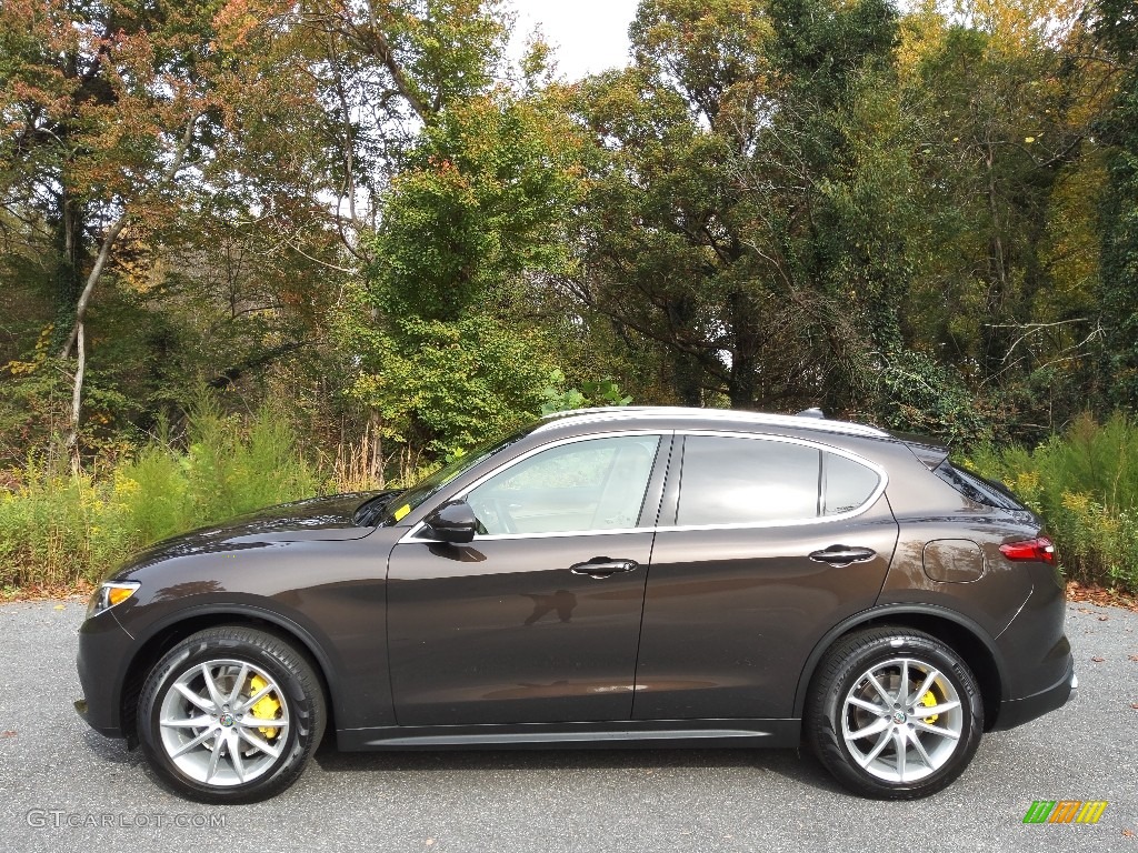 Basalto Brown Metallic 2018 Alfa Romeo Stelvio Ti AWD Exterior Photo #143189607