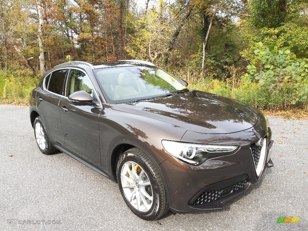 Basalto Brown Metallic 2018 Alfa Romeo Stelvio Ti AWD Exterior Photo #143189718