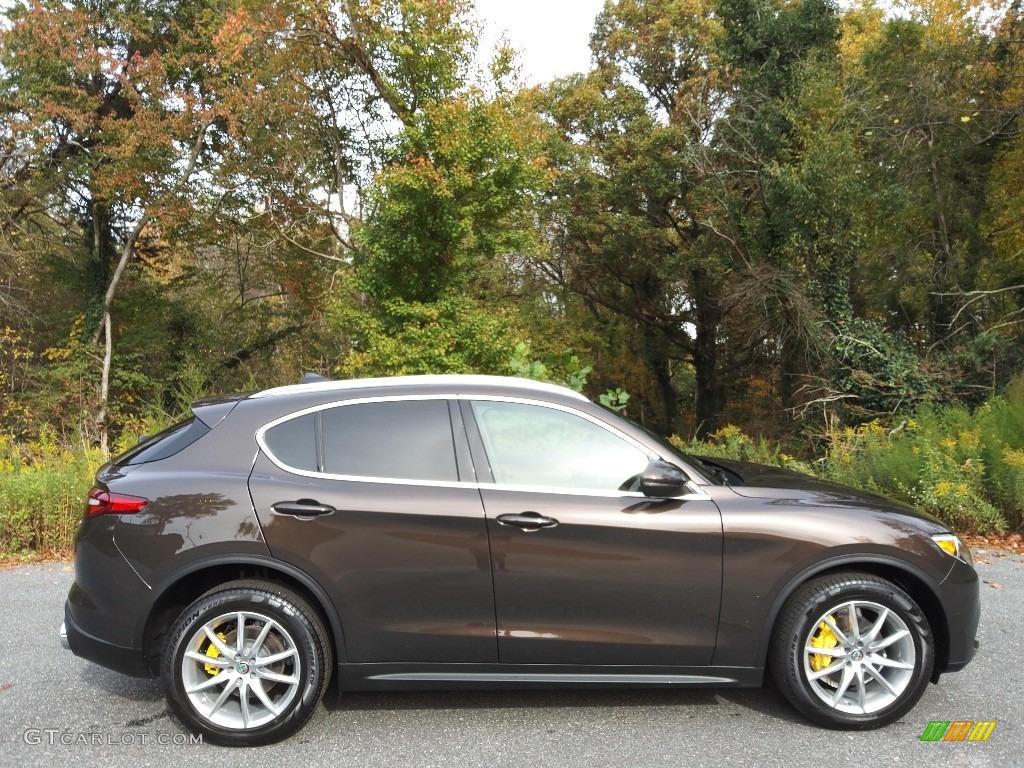 Basalto Brown Metallic 2018 Alfa Romeo Stelvio Ti AWD Exterior Photo #143189745