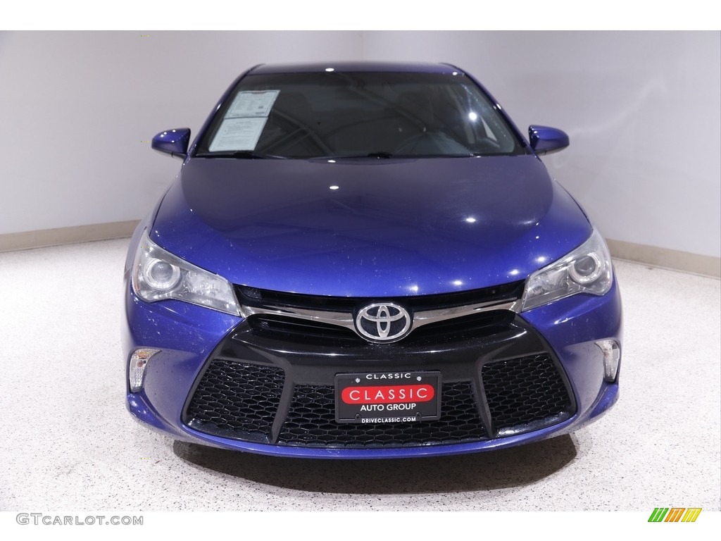 2015 Camry SE - Blue Crush Metallic / Black photo #2