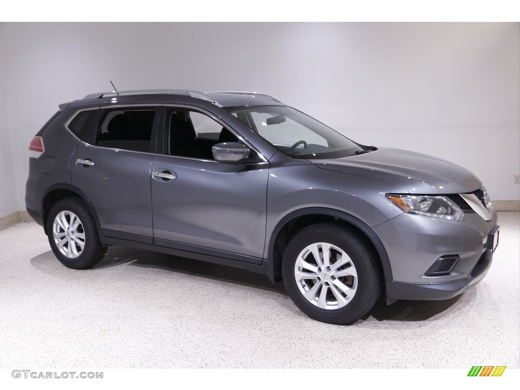 Gun Metallic 2016 Nissan Rogue SV AWD Exterior Photo #143190147