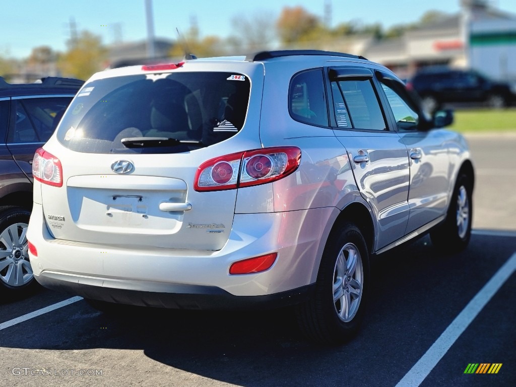 2011 Santa Fe GLS AWD - Moonstone Silver / Gray photo #3