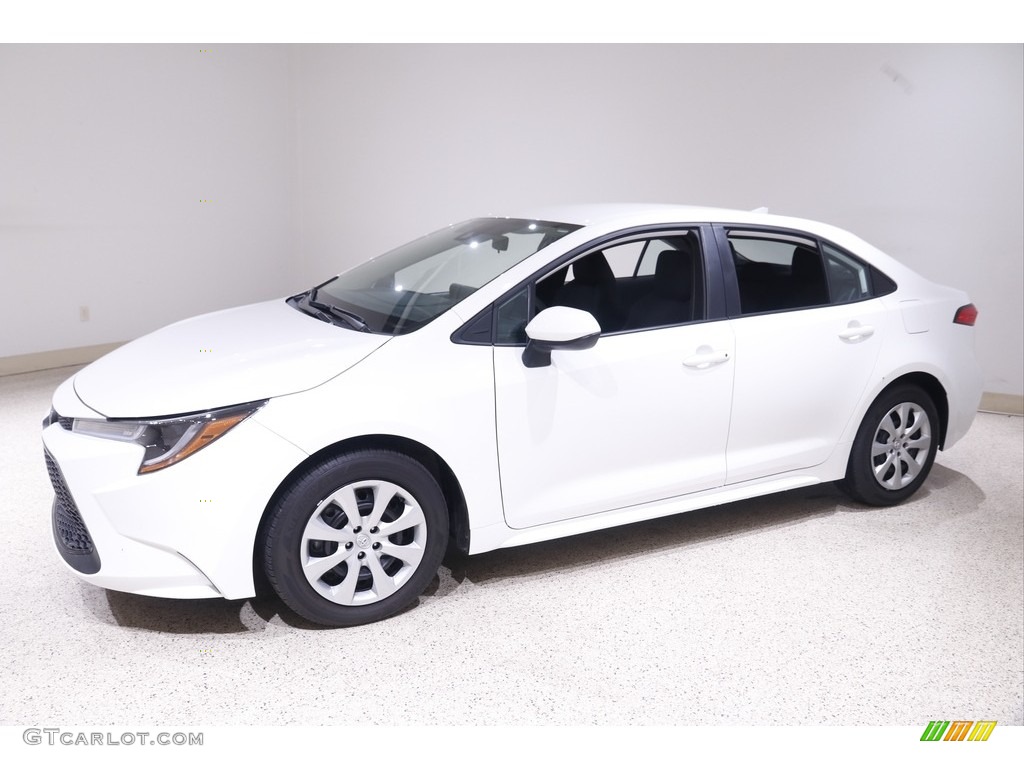 Super White 2021 Toyota Corolla LE Exterior Photo #143192142