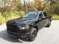 Diamond Black Crystal Pearl - 1500 Big Horn Night Edition Crew Cab 4x4 Photo No. 2