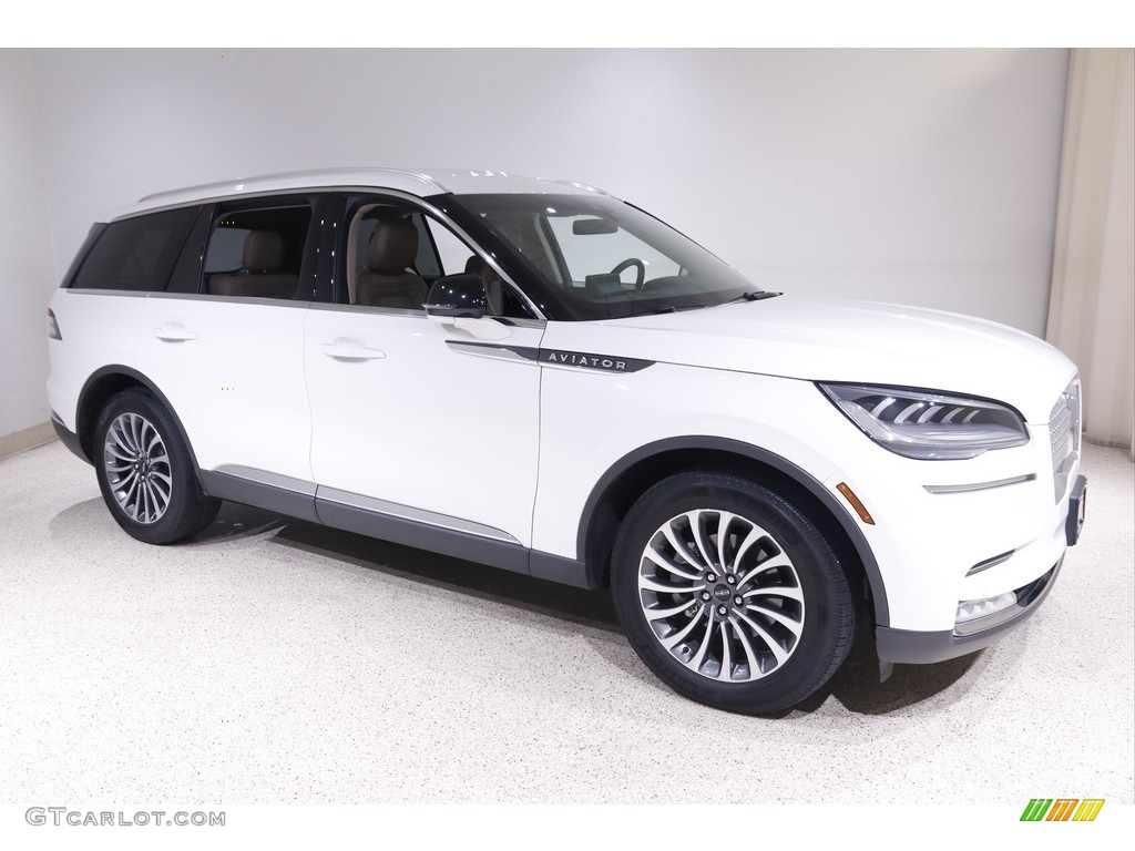 2020 Aviator Reserve AWD - Pristine White / Sandstone photo #1