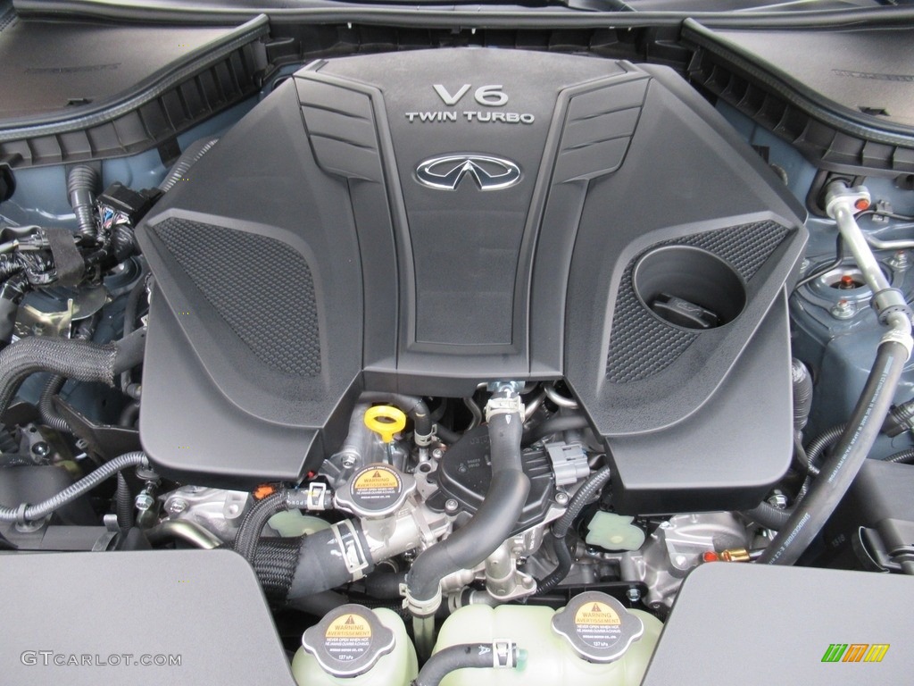 2021 Infiniti Q60 Red Sport 400 Engine Photos