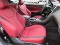 2021 Infiniti Q60 Monaco Red Interior Front Seat Photo