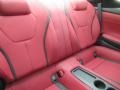 2021 Infiniti Q60 Monaco Red Interior Rear Seat Photo