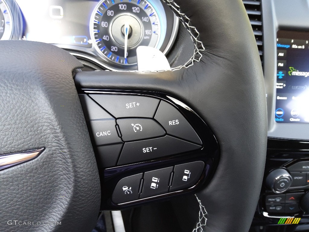 2021 Chrysler 300 S Black Steering Wheel Photo #143193967