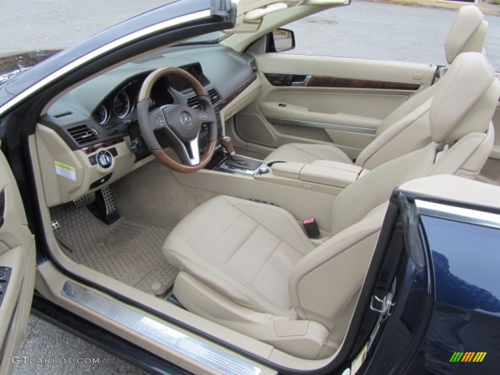 2013 E 350 Cabriolet - Lunar Blue Metallic / Almond/Mocha photo #20