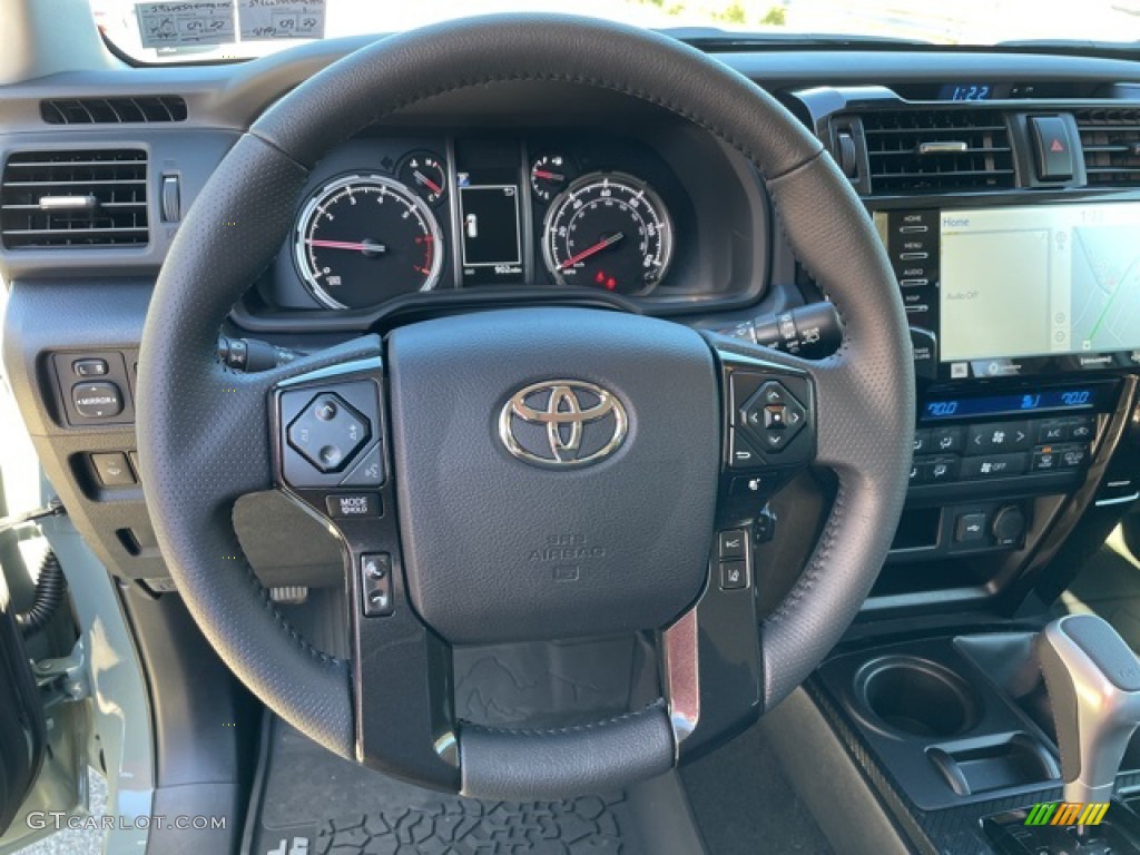 2021 Toyota 4Runner TRD Pro 4x4 Black/Graphite Steering Wheel Photo #143196937