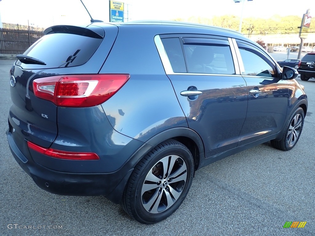 2012 Sportage EX - Twilight Blue / Black photo #6