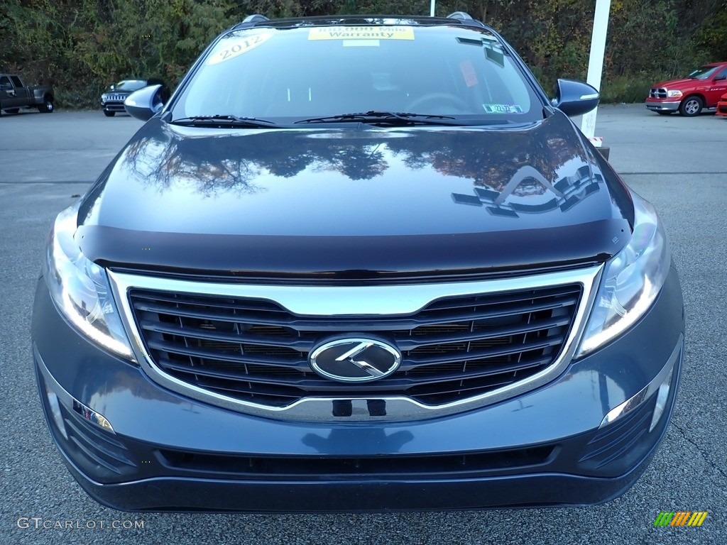 2012 Sportage EX - Twilight Blue / Black photo #9