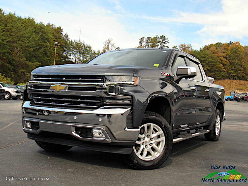 2020 Silverado 1500 LTZ Crew Cab 4x4 - Shadow Gray Metallic / Gideon/­Very Dark Atmosphere photo #1
