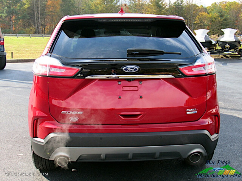 2020 Edge SEL AWD - Rapid Red Metallic / Ebony photo #4