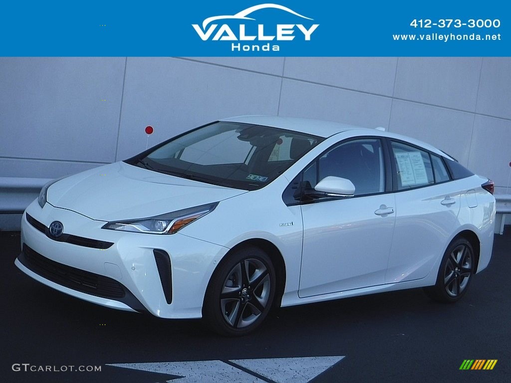 2020 Prius L Eco - Super White / Black photo #1