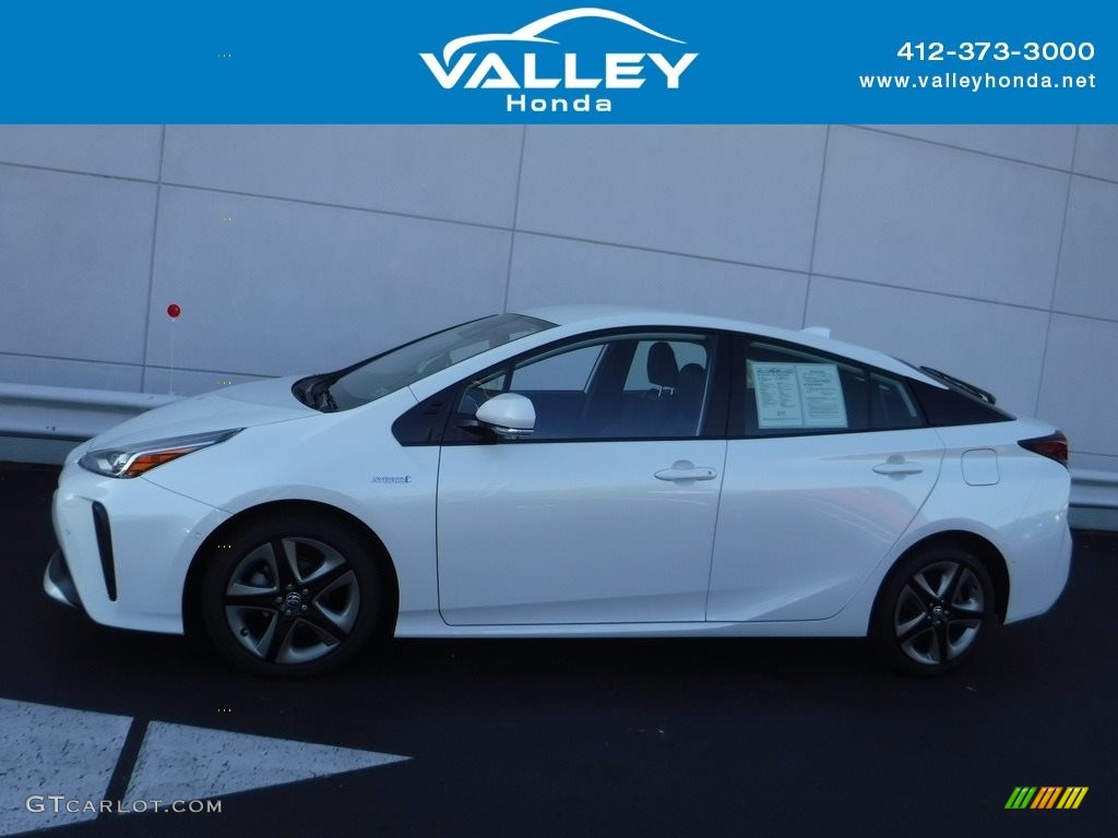 2020 Prius L Eco - Super White / Black photo #2