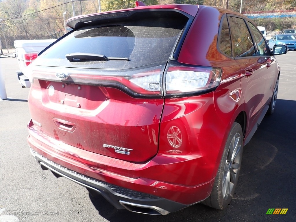 2017 Edge Sport AWD - Ruby Red Metallic / Ebony photo #2