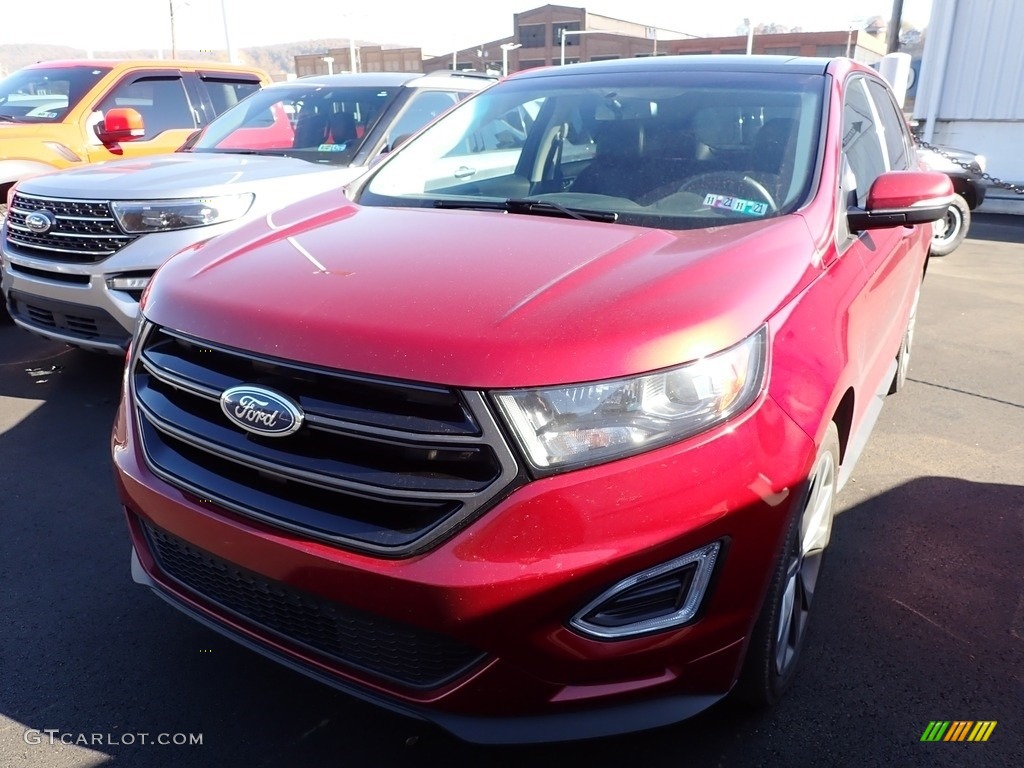 2017 Edge Sport AWD - Ruby Red Metallic / Ebony photo #4