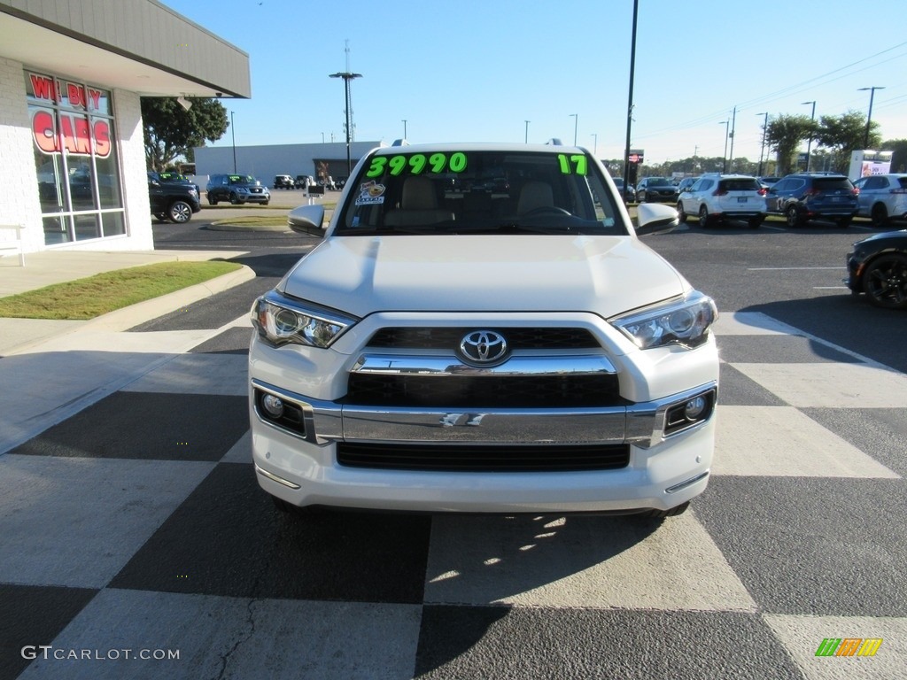 2017 4Runner Limited 4x4 - Blizzard Pearl White / Sand Beige photo #2