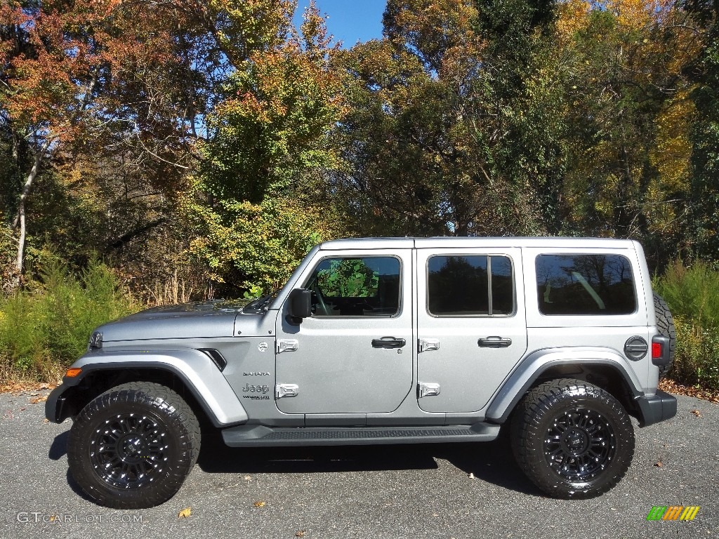 2020 Wrangler Unlimited Sahara 4x4 - Billet Silver Metallic / Black photo #1