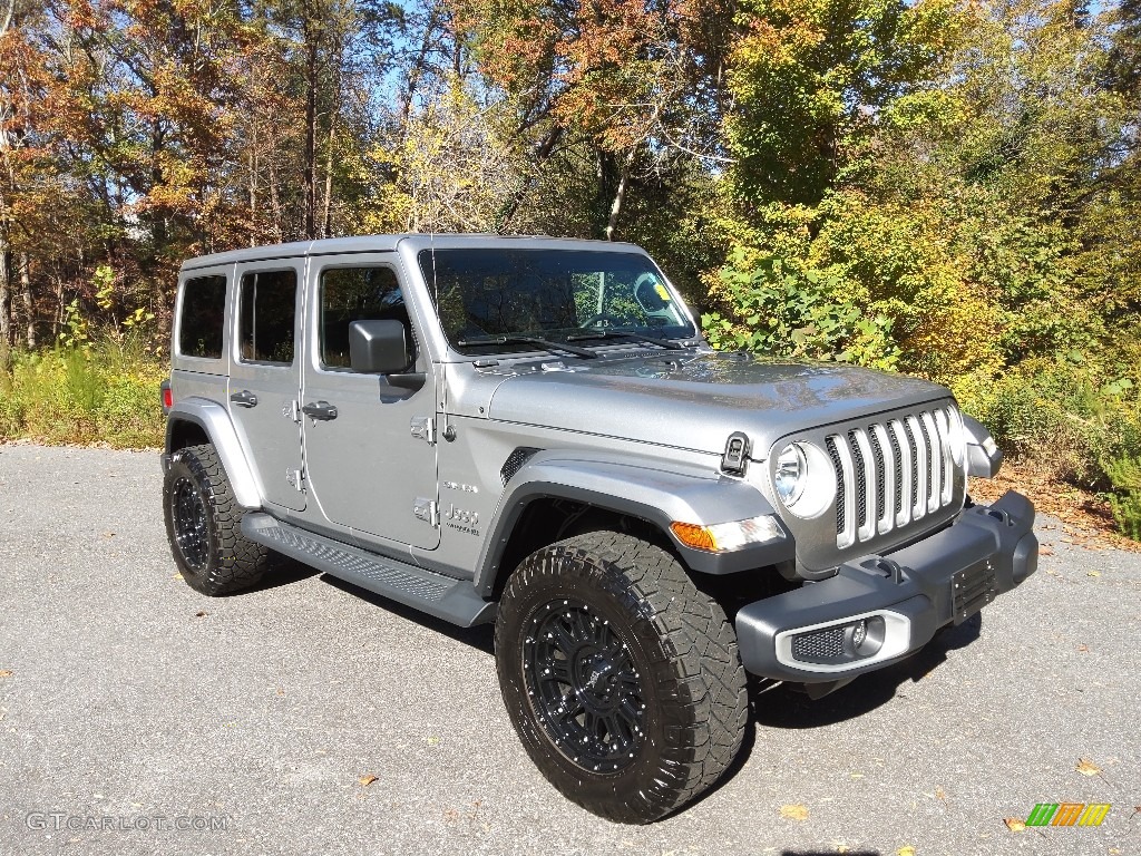 2020 Wrangler Unlimited Sahara 4x4 - Billet Silver Metallic / Black photo #4